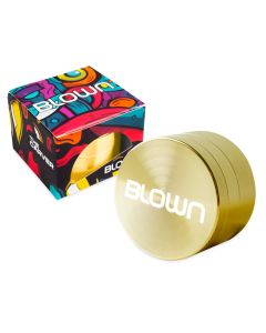 BLOWN Brand Grinder- 50mm, 4 piece, Gold