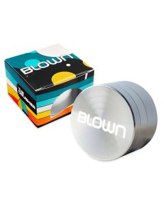 BLOWN Brand Grinder- 63mm, 4 piece, Silver