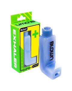 BLOWN Glass Goods Exhaler 4" Inhaler Pipe - Blue in BLOWN BOX