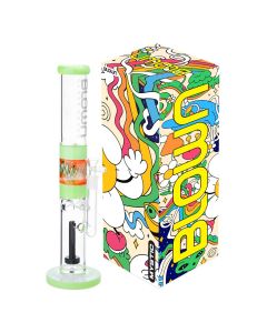 BLOWN Glass Goods Mystic XL Direct Inject Water pipe - Green in BLOWN BOX