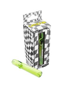 BLOWN Glass Goods Conduit 4" Full Color Steamroller - Green in BLOWN BOX