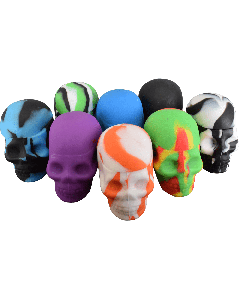 Silicone Skull Container - Assorted Colors