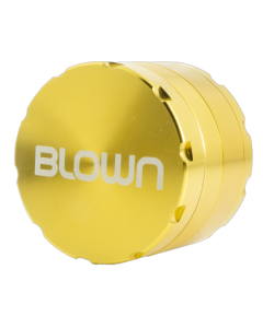 BLOWN Brand Aluminum Grinder w/ Notches- 50mm, 4 Piece, Gold