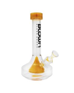 Blown Glass Goods - Awaken  - 10" Beaker Rig w/ Yellow Cone Perc and Mouth Piece in BLOWN Box