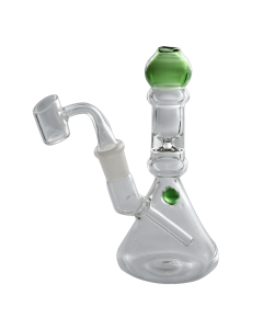 6" Rig w/ Colored mouthpiece and marble
