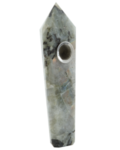 Crystal Pipe - Labradorite - 4 Inch