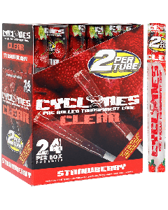 Cyclone Clear Strawberry 24ct. Box
