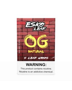 Esko Leaf Tobacco Leaf wraps OG Natural -x8/ 5-packs (1oz per unit)