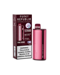 Funky Republic TI7000 - Pink Bomb -  5 Total Pods, 17ml, 7000 Puffs each- 5% Nicotine