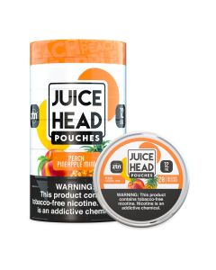 Juice Heads Pouches - 5 Can Sleeve - 12mg Tobacco Free Nicotine - Peach Pineapple Mint