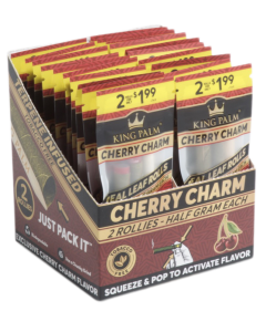 King Palm Rollie 2 Pack - Cherry Charm - 20 Pack Display