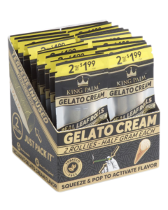 King Palm Rollie 2 Pack - Gelato Cream - 20 Pack Display