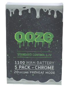 Ooze Batteries-5 Pack 1100 mah Chrome