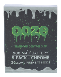 Ooze Batteries-5 Pack 900 mah Chrome