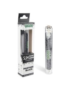 OOZE Slim Clear Series Transparent 510 Vape Battery - Black