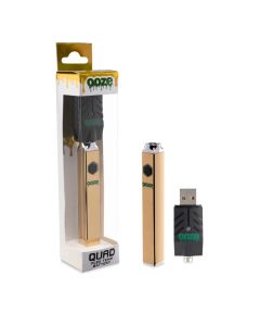 OOZE Quad - 500 MAh Square Flex Temp Battery-Gold