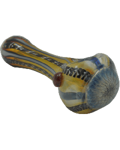 4.5" Mixed Frit-Honey Comb Hand Pipe