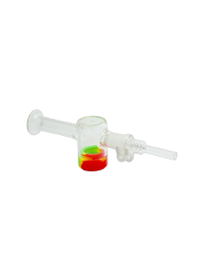 14mm Travel Water Pipe Straw Kit w/ Kclip and Silicone Reclaim
