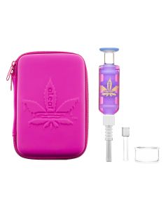 ALEAF Liquid Purifier - Freezable Nectar Kit w/ Case, 2 Tips, Dish - Pink