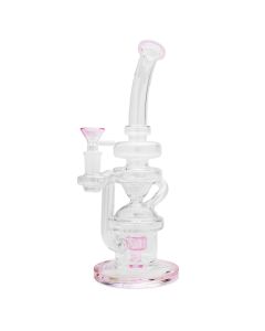 11" Recycler Water Pipe w/ Sowerhead and bent mouth