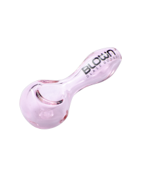 3.5" Blown Glass Goods Solid Handpipe in BLOWN Box- PINK
