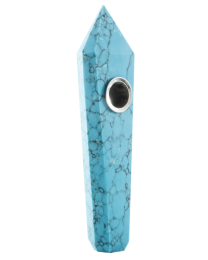 Crystal Pipe - Turquoise - 4 Inch
