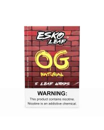 Esko Leaf Tobacco Leaf wraps OG Natural -x8/ 5-packs (1oz per unit)