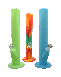 14" One Piece Silicone Waterpipe - Mixed Colors
